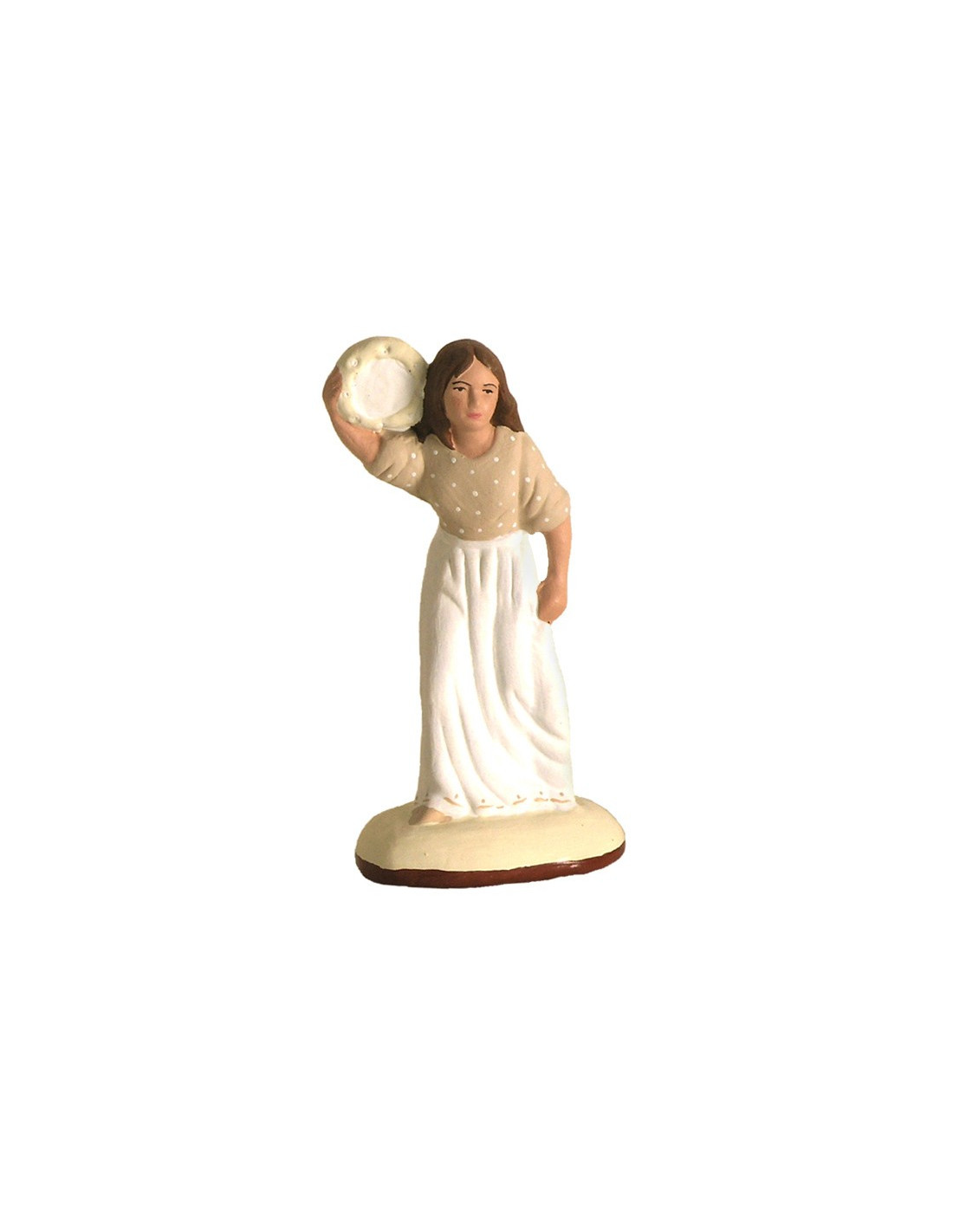 Santons De Provence – Fileuse En Terre Cuite Décorée à La Main – Collection 7 Cm