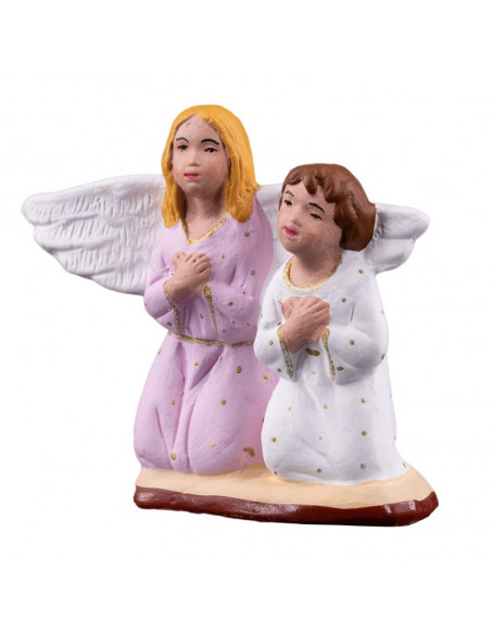 Santon  Couple d'ange à genou Collection 7cm