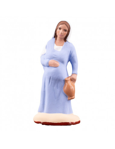 Santon Sainte Vierge enceinte . Collection 7cm . 