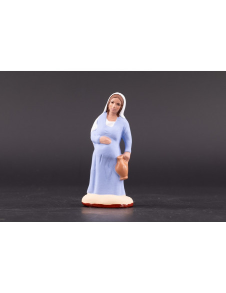 Santon Sainte Vierge enceinte . Collection 7cm . 