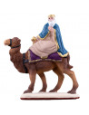 Santon Roi Melchior à chameau Collection 7cm