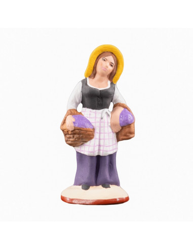Santon de Provence. Femme à la lavande Collection 7cm
