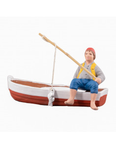 Santon Barque avec pêcheur Collection 7cm