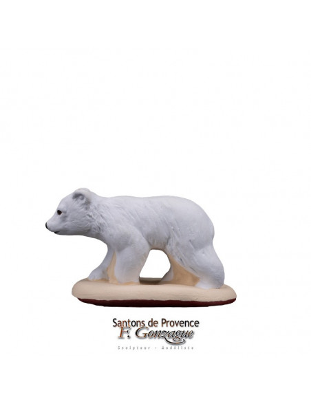 Santon Ours blanc Collection 7cm Nouveauté 2022