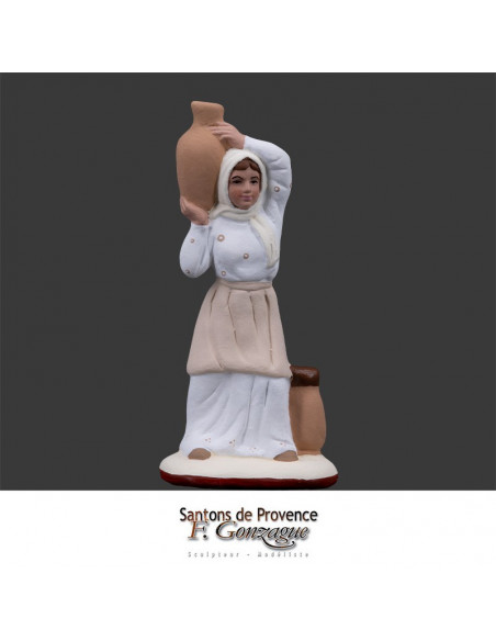 Santons Pastel. Femme aux cruches. Collection 7cm. Nouveauté 2015.