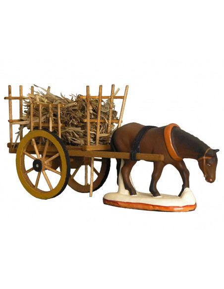 Accessoire pour santon Charrette de foin Nouveauté 2022 