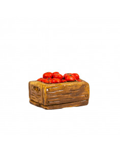 Accessoire pour santon de Provence. Caisse de pommes rouges. Collection 7cm. Nouveauté 2022. 2