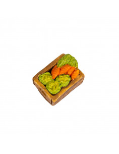 Accessoire pour santon de Provence. Caisse de légumes n°1. Collection 7cm. Nouveauté 2022