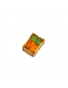 Accessoire pour santon de Provence. Caisse de légumes n°3. Collection 7cm Nouveauté 2022