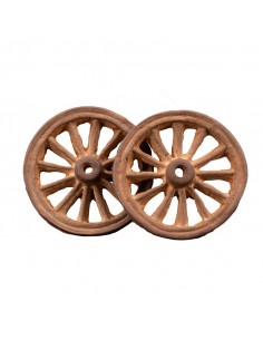 Accessoire pour santon de Provence. Roue ( x2 ) Nouveauté 2022