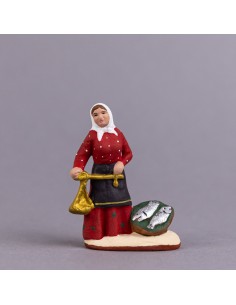 Santon de Provence Poissonnière Collection 5cm 2