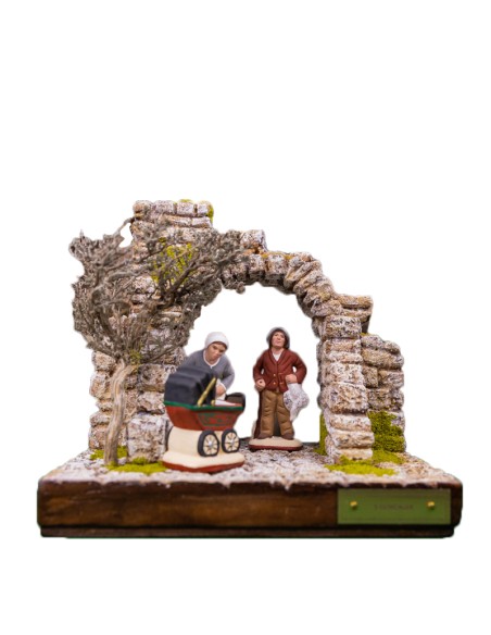 Arcade en ruine pour Santon de Provence Collection 7cm Nouveauté 2023