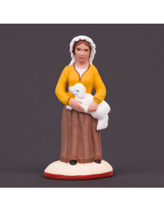 Santon Jeune bergère à l'agneau Collection 7cm Nouveauté... 2