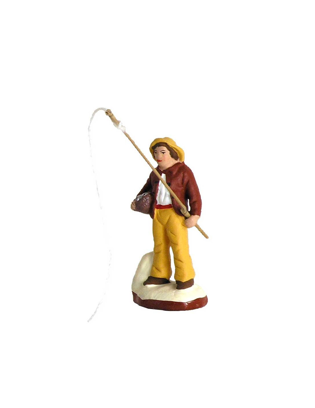 Santons De Provence Arterra - Pêcheur De Lune - 9 Cm - Argile Décoré à La Main En France