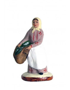 Santon de Provence Femme au panier Collection 5cm
