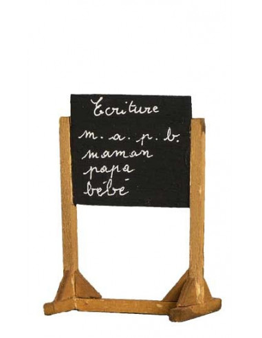 Accessoire pour santon de Provence. Tableau d'école Collection 7cm