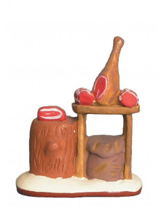 Accessoire pour santon de Provence. Banc de Boucher