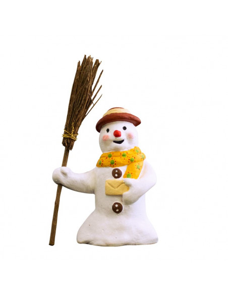 Santon Bonhomme de neige à la lettre Collection 7cm. Nouveauté 2015