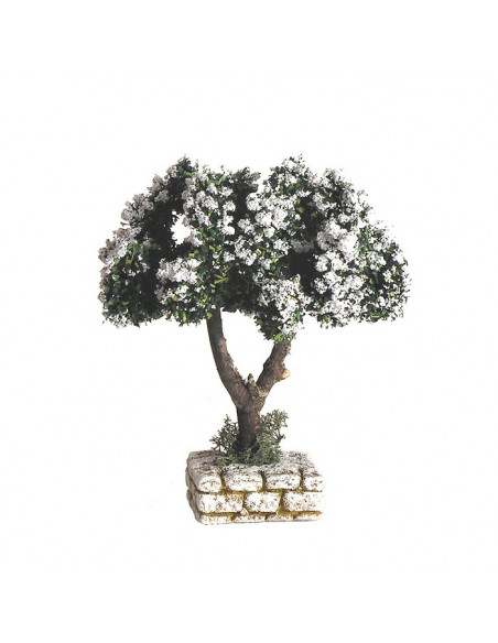 Santon Arbre Cerisier en fleur couleur blanc  Nouveauté 2018