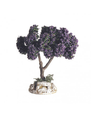 Santon de Provence. Arbre lilas en fleur couleur violet . Nouveauté 2018